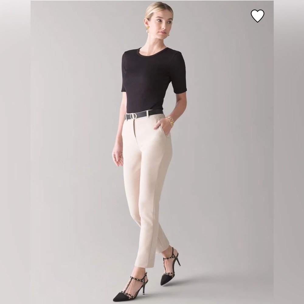 WHBM ankle‎ pants size 10 in color biscotti